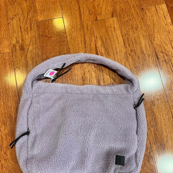 free people movement Handbags - Free People Movement Purple Fleece Tote Bag NWT